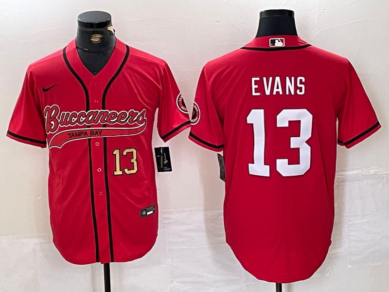 Men Tampa Bay Buccaneers #13 Evans Red Joint Name 2024 Nike Limited NFL Jersey style 2->tampa bay buccaneers->NFL Jersey